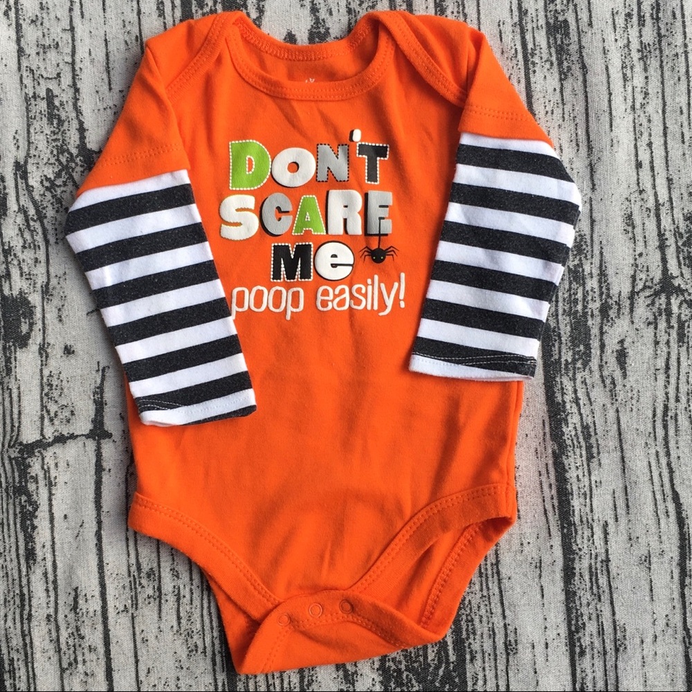 Halloween themed long sleeve onesie